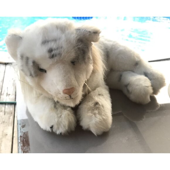 Rare KASHMIR White Tiger Plush Siegfried & Roy Mirage Vegas Large 27" Life Like - Picture 1 of 13